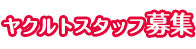 ヤクルトスタッフ募集